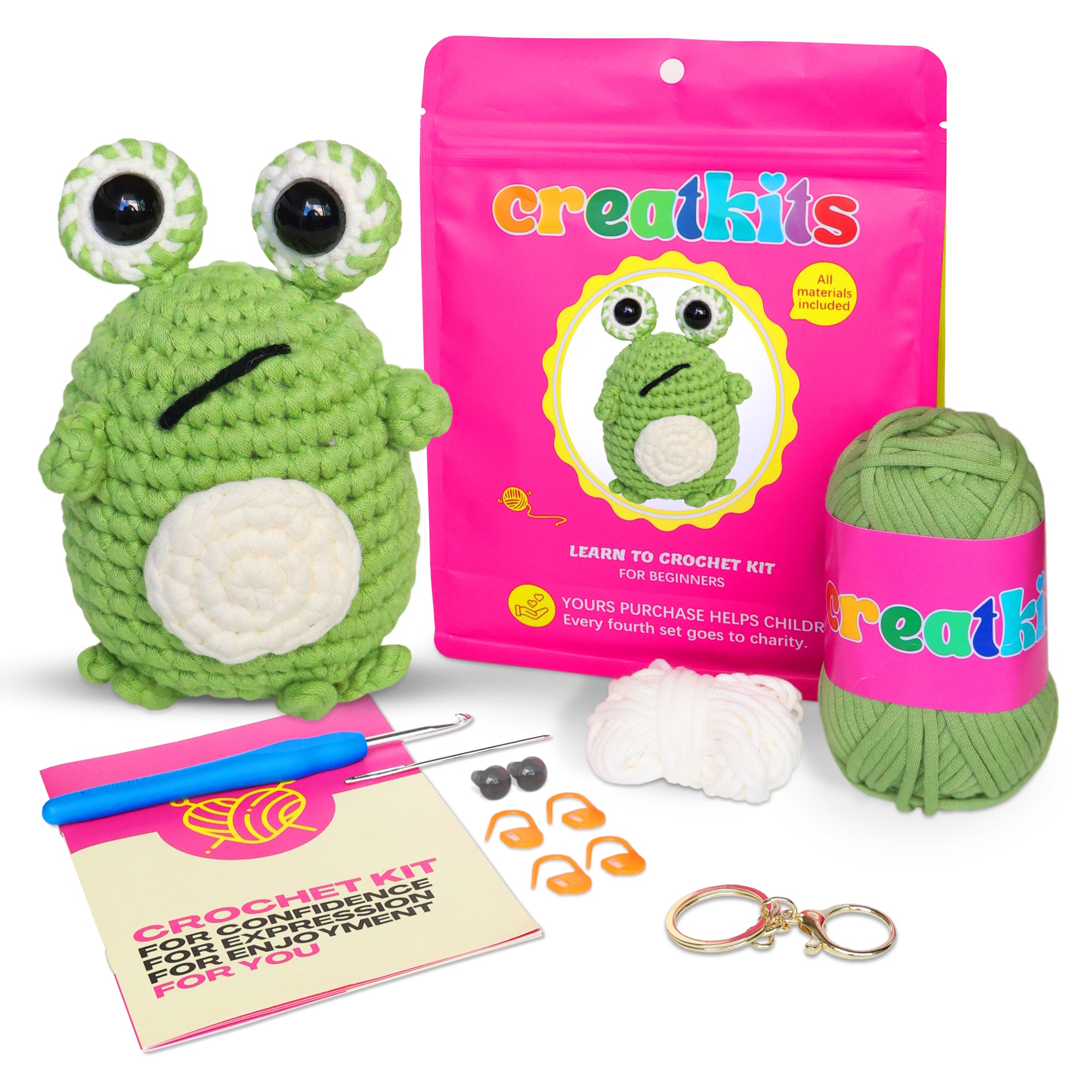 ふっくら　グーグリーちゃん　　　2020625 T Crabby Crochet Kit – Creatkits
